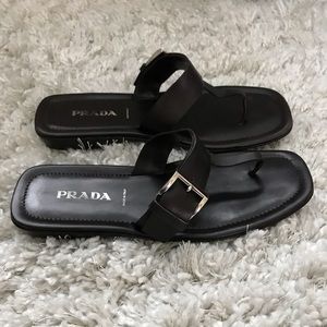 PRADA leather sandals
